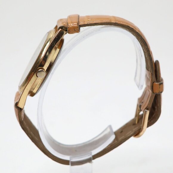 Vintage Ruane Manning Horse Watch Equestrian Gold Tone Faux Leather Band Quartz - Picture 10 of 11